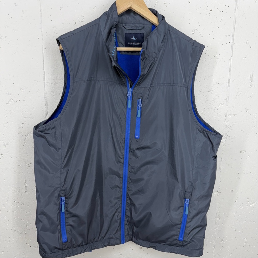Tailorbyrd Men’s Size XL Navy Blue Fleece Lined Vest